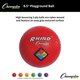 thumbnail image 4 of Pelota Playground Champion Sports Rhino, 8,5 cm de diámetro, color rojo, 4 of 8
