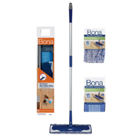 Mopa De Limpieza Premium Con Pad De Microfibra + Pad Atrapa Polvo Bona