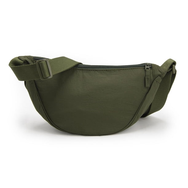 Banano Riñonera Urbano Impermeable Colores Lisos Unisex verde oscuro Talla Única