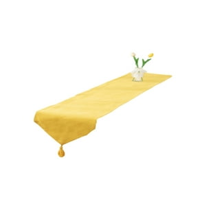 Todo Para El Hogar - Camino De Mesa De Lino 33 X 180Cm Amarillo