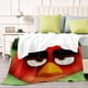 thumbnail image 4 of Angry Birds anti-pilling, suave, ligera, esponjosa y acogedora de lujo para hogar y cocina – Perfecta para niños y adultos,80X100cm, 4 of 6