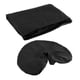 thumbnail image 5 of 3x juego de sábanas para mesa de masaje, funda para descanso facial, lavable, funda para cama de Spa, sábana plana para mesa de masaje, SPA de belleza Negro, 5 of 5