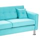 thumbnail image 3 of Sofa New Retro 3 Cuerpos Felpa 12 Turquesa, 3 of 5