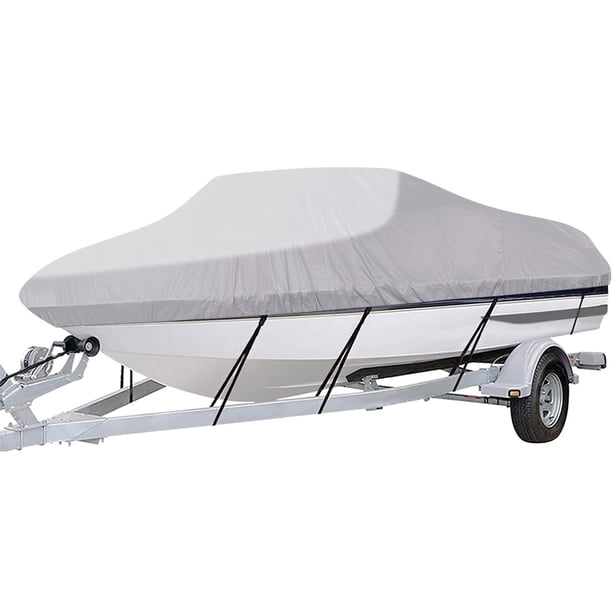 Funda para barco iCover, remolcable de 17 a 19 pies, impermeable con bolsa de almacenamiento