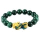 thumbnail image 2 of Chino Feng Shui Obsidian Bead Pixiu Charms Pulsera Joyería Verde, 2 of 5