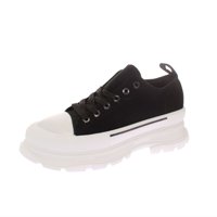 Zapatilla Lona Negro Vía Franca