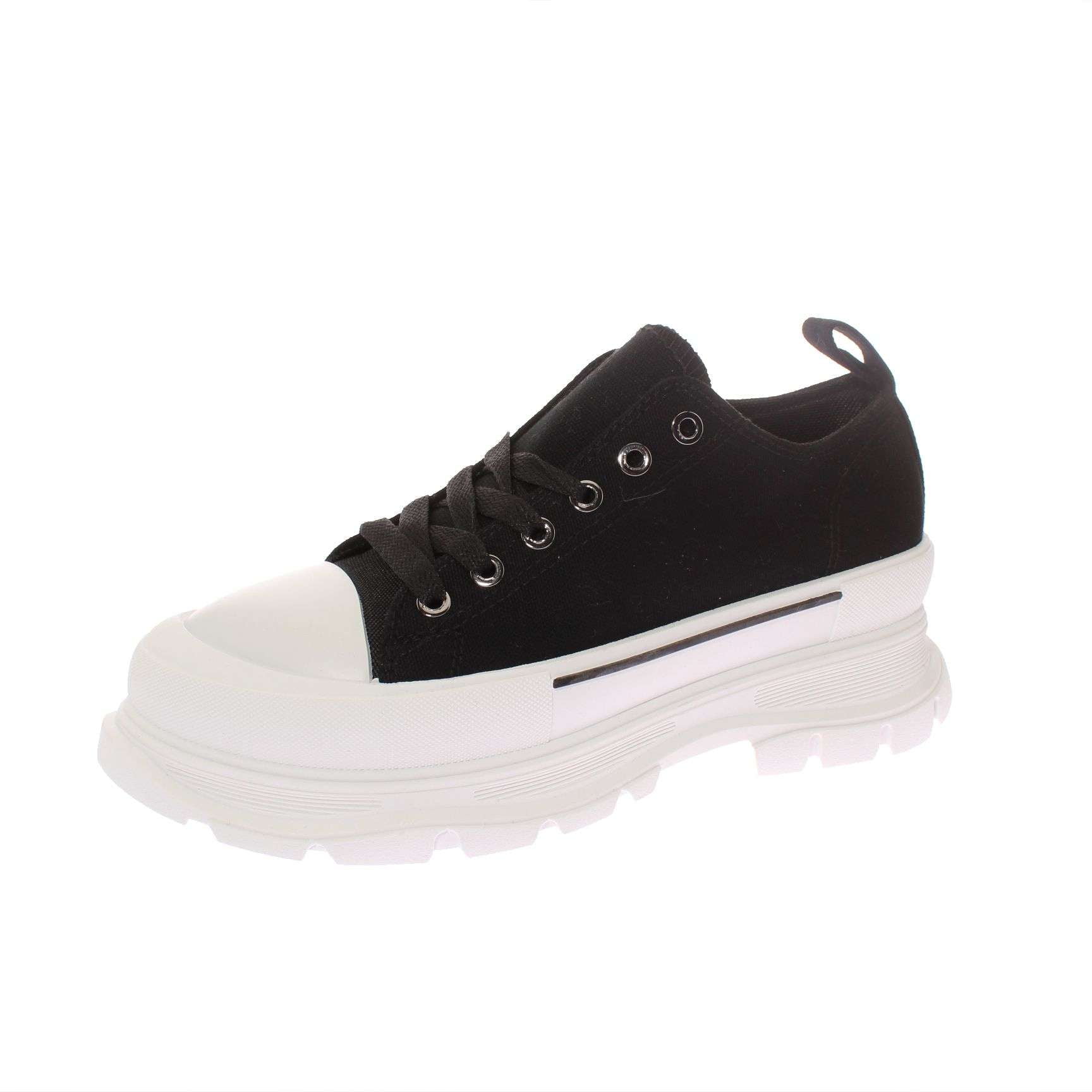 Zapatilla Lona Negro Vía Franca