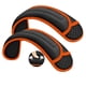 thumbnail image 1 of 2-Pack universal almohadilla de hombro con cojín ultra grueso para bolso Bolso de equipaje Crossbody, más largo y antideslizante y transpirable, borde gris-naranja, 1 of 3