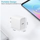 thumbnail image 5 of Cargador de pared de carga rápida USB C de 20 W, paquete de 3 para iPhone, 5 of 7