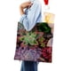 thumbnail image 4 of Cartera de Tela Desmarcar Plantas Suculentas 35x40 cm, 4 of 6