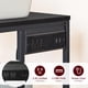 thumbnail image 5 of Soporte para impresora MAHANCRIS Industrial de 3 niveles con tomas de corriente negro, 5 of 9