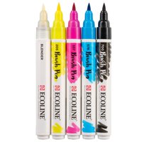 Royal Talens - Marcadores Acuarela Ecoline Set 5 Colores Primarios