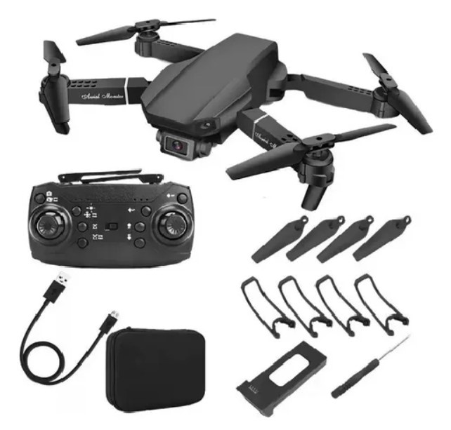 Genérico - Drone Con Cámara Plegable, Dron Barato, Resistente Negro