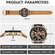 thumbnail image 2 of Reloj Benyar BY5140 Cronagrafo Cuarzo 45mm Cuero Cafa Hombre, 2 of 3
