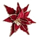 thumbnail image 4 of Corona Navideña Con Flores Brillantes, Adorno Rojo Para Bodas Y Interiores Y Exteriores, 4 of 5