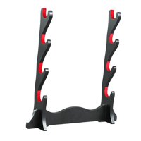 Magideal - Soporte Para Flauta China, Madera, Terciopelo, Acolchado, Accesorios, Estable, Exquisito, Resistente, Duradero, Fácil De Instalar, Negro, Hecho De Madera De Alta Densidad. 4 Niveles