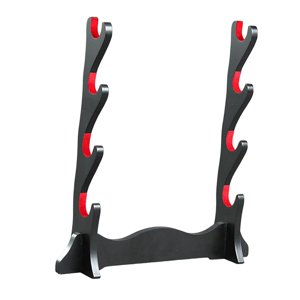 Magideal - Soporte Para Flauta China, Madera, Terciopelo, Acolchado, Accesorios, Estable, Exquisito, Resistente, Duradero, Fácil De Instalar, Negro, Hecho De Madera De Alta Densidad. 4 Niveles