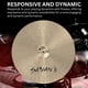 thumbnail image 2 of Platillos Hi-Hat Sabian Stratus de aleación de bronce B20 de 14 pulgadas (par), 2 of 7