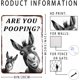 thumbnail image 2 of Letrero metal burro estás haciendo caca divertido estaño baño inodoro 20x30 cm, 2 of 6