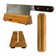 thumbnail image 1 of Bloque para cuchillos Nomware 21 cm de madera de teca con ranura de 2 mm, 1 of 4