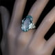 thumbnail image 4 of Elegant Halo Ring with Oval Cut Zircon - Perfect Anniversary, Proposal, and Wedding Gift for Women, 4 of 4