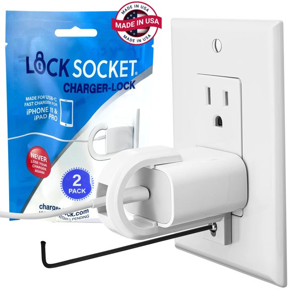 Bloqueo para Cargador LOCK SOCKET Cargador Rápido USB‑C (2 unidades)