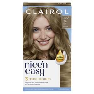 Clairol Professional - Tinte Para El Cabello Clairol Nice'N Easy 7C, Rubio Oscuro Y Fresco, Paquete De 1