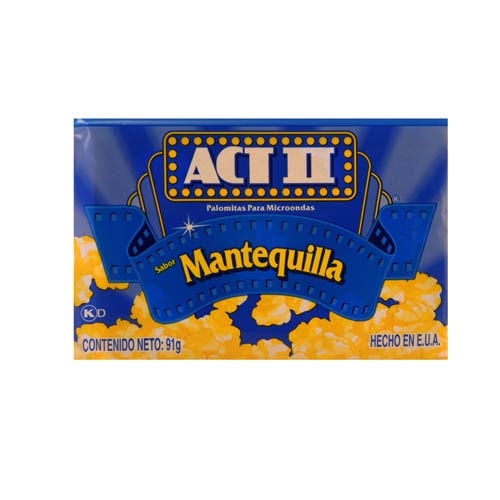 Cabritas Para Microondas Mantequilla 91 g ACT II