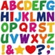 thumbnail image 1 of Pegatinas de Letras Auteard 10 cm 102 piezas Vinilo Colorido, 1 of 8