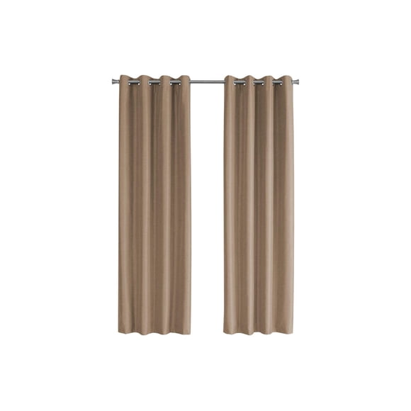 Panel de Cortina Monarch Specialties I Blackout 95"H Marrón x2