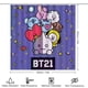 thumbnail image 2 of Juego de Cortina de Ducha y Alfombras de Baño Desmarcar BT21 4 Piezas, 2 of 6