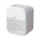 thumbnail image 3 of Caja de almacenamiento de papel higiénico, portarrollos de papel con estante para teléfono, dispensador multifunción de baño, decoración de baño de blanco, 3 of 5