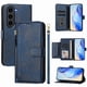 thumbnail image 1 of Funda Billetera Cremallera para Samsung Galaxy S23 Plus 5G con Porta Tarjetas, Soporte y Correa Azul, 1 of 5