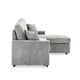 thumbnail image 3 of Sofá Cama Seccional 3 Cuerpos Gris 219x145x93 Cm, 3 of 6
