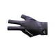 thumbnail image 1 of Guantes De Tres Dedos Mano Izquierda Antideslizante Elástico Pool Cue Mitts Negro Azul, 1 of 3