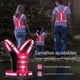 thumbnail image 2 of Chaleco Banano Reflectante Led Recarga Usb Correr Ciclismo fucsia oscuro Única, 2 of 5