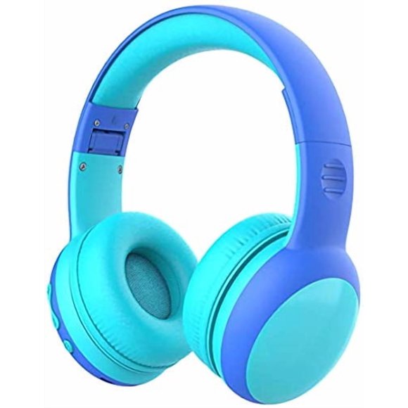 Auriculares Bluetooth para niños Gorsun con micrófono, color azul