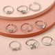 thumbnail image 2 of 9-Piece Adjustable Foot Ring Set - Snake, Butterfly, Dragonfly, Dolphin & Heart Shapes - Perfect for Women & Girls!, 2 of 4