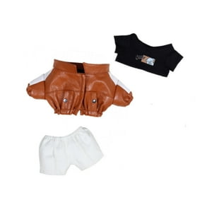 Genérico - Conjunto De Ropa De Muñeca De Peluche De 20 Cm, Chaqueta, Pantalones Y Camiseta De Algodón, Accesorios Para Fotos