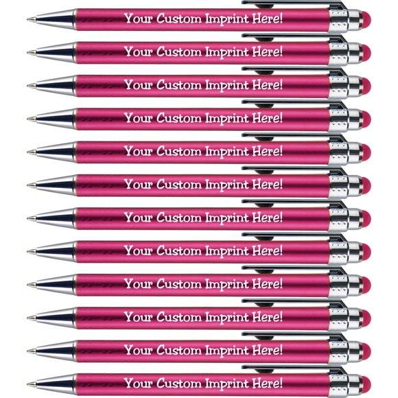 Bolígrafos táctiles personalizados Bright Vibes 12 piezas