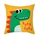 thumbnail image 1 of Funda Cojin Infantil 45x45 Dinosaurio VerdeLino Poly verde, 1 of 4