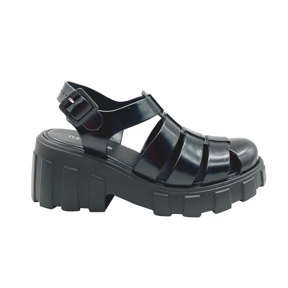 Todopiel - Sandalia Cangrejera Negro Zb058