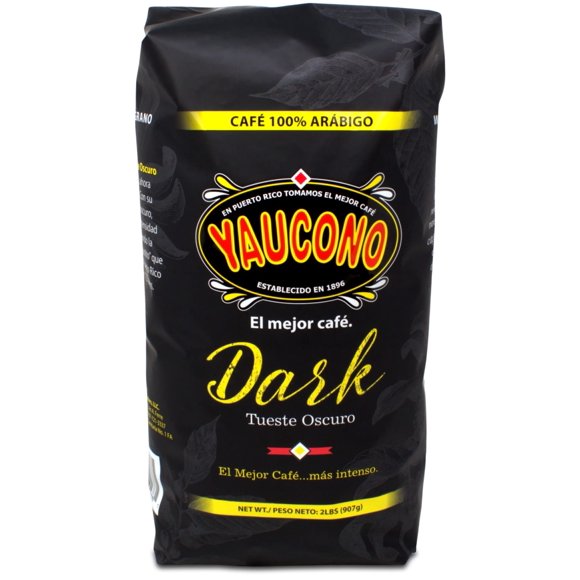 Café Yaucono Tostado Oscuro 907 g en grano entero