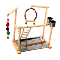 Magideal - Juguete Para Loros Soporte De Juego Para Loros Accesorios Para Jaulas De Pájaros Marco Para Pájaros Loros Zona De Juegos Para Loros Cacatúas Agapornis