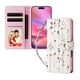 thumbnail image 3 of FOXDOCK Funda Tipo Cartera Floral para Samsung Galaxy A34 ,Funda con Tapa de Cuero PU, Protección Antigolpes con Ranuras para Tarjetas y Soporte, 3 of 5