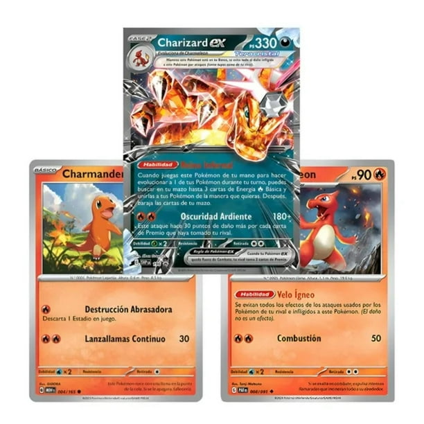 CARTAS POKEMON CHARIZARD EX SPECIAL COLLECTION ESPAÑOL azul Lider