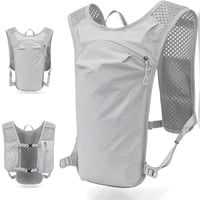 Xusx111 - Hiking Hydration Pack Running Mochila Chaleco Daypack Con Vejiga De Agua Para Mujeres Hombres Ciclismo Ciclismo Trail Race (Granny Gris)