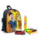 thumbnail image 3 of Mochila Desmarcar El Gordo Y El Flaco Azul, 3 of 6