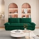 thumbnail image 3 of 73.2" Queen Pull Out Sofa Bed,3-in-1 Convertible Sleeper Sofa,Multi-Functional Velvet Loveseat Bed,Green(Old Sku W1885S00123/W1885S00198), 3 of 3