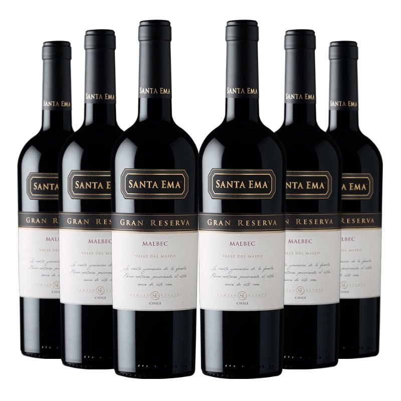 6 Vinos Gran Reserva Malbec, 750 Ml, 13%